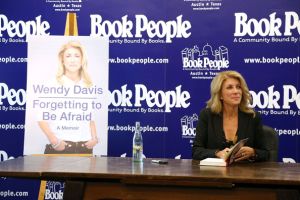 Wendy Davis Signs Copies Of Her Book "Forgetting To Be Afraid"