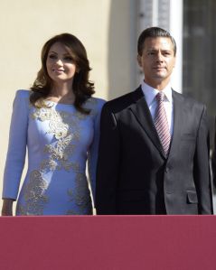 Spanish Royals Receive Mexican President Enrique Pena Nieto and Wife at El Pardo Palace