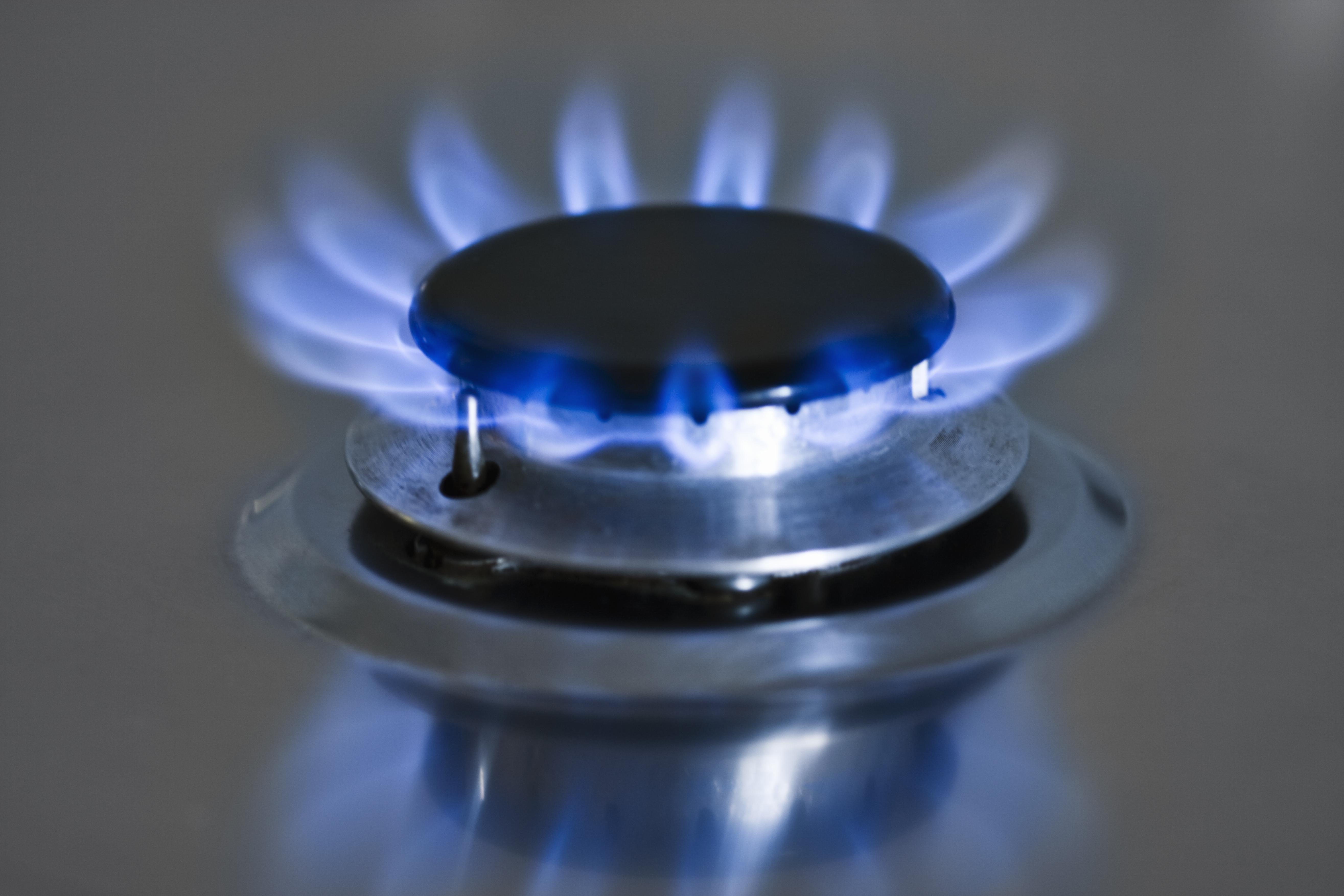 Close-up of gas burner