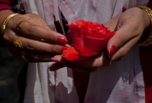 Faithful Gather At Temple During Kheer Bhawani Festival In Kashmir