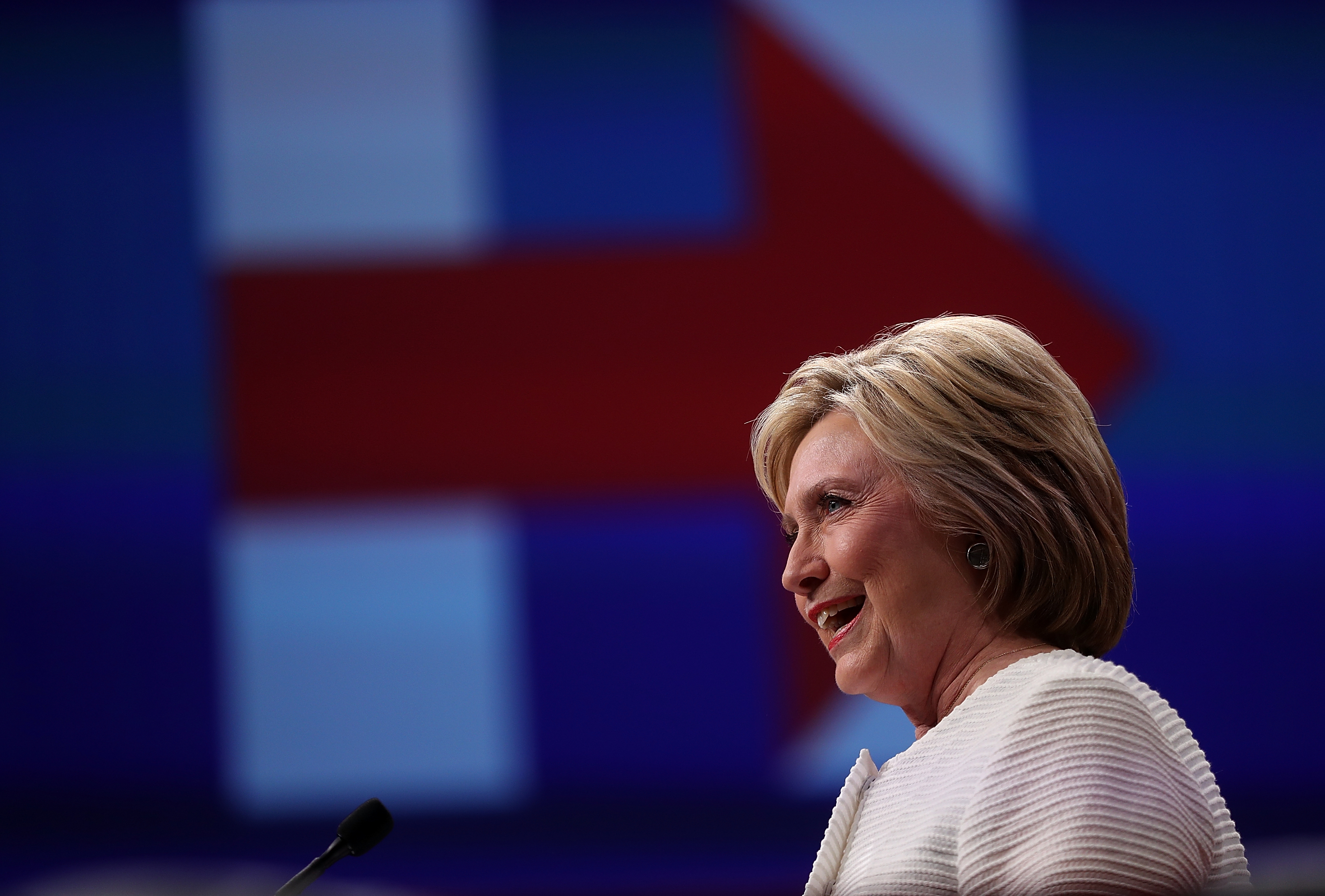 Hillary Clinton Holds Primary Night Event In Brooklyn, New York