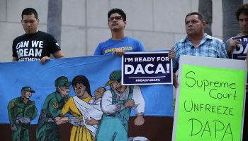 Activists Hold News Conference Ahead Of Supreme Court's Oral Arguments On Immigration Case