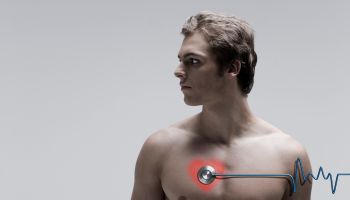 Naked Man with Stethoscope