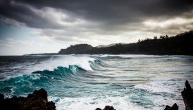 Sea storm in Reunion island