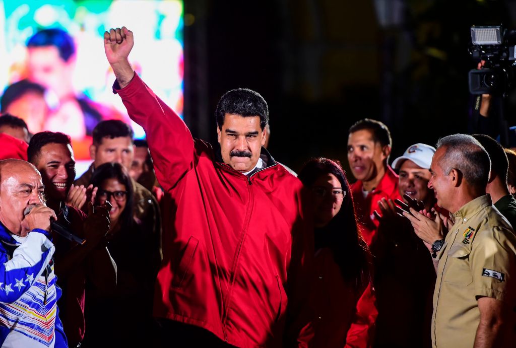 TOPSHOT-VENEZUELA-POLITICS-CRISIS-ELECTIONS-MADURO