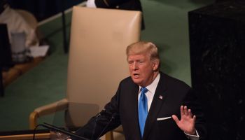 President Donald Trump was among a number of world leaders...