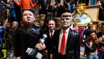 The Korean dictator Kim Jong-un, US President Donald Trump...
