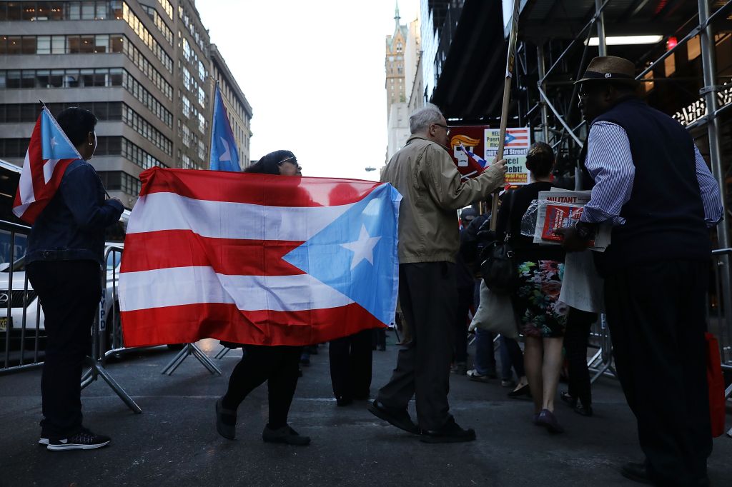 Protestors Rally At Trump Tower For Aid To Puerto Rico