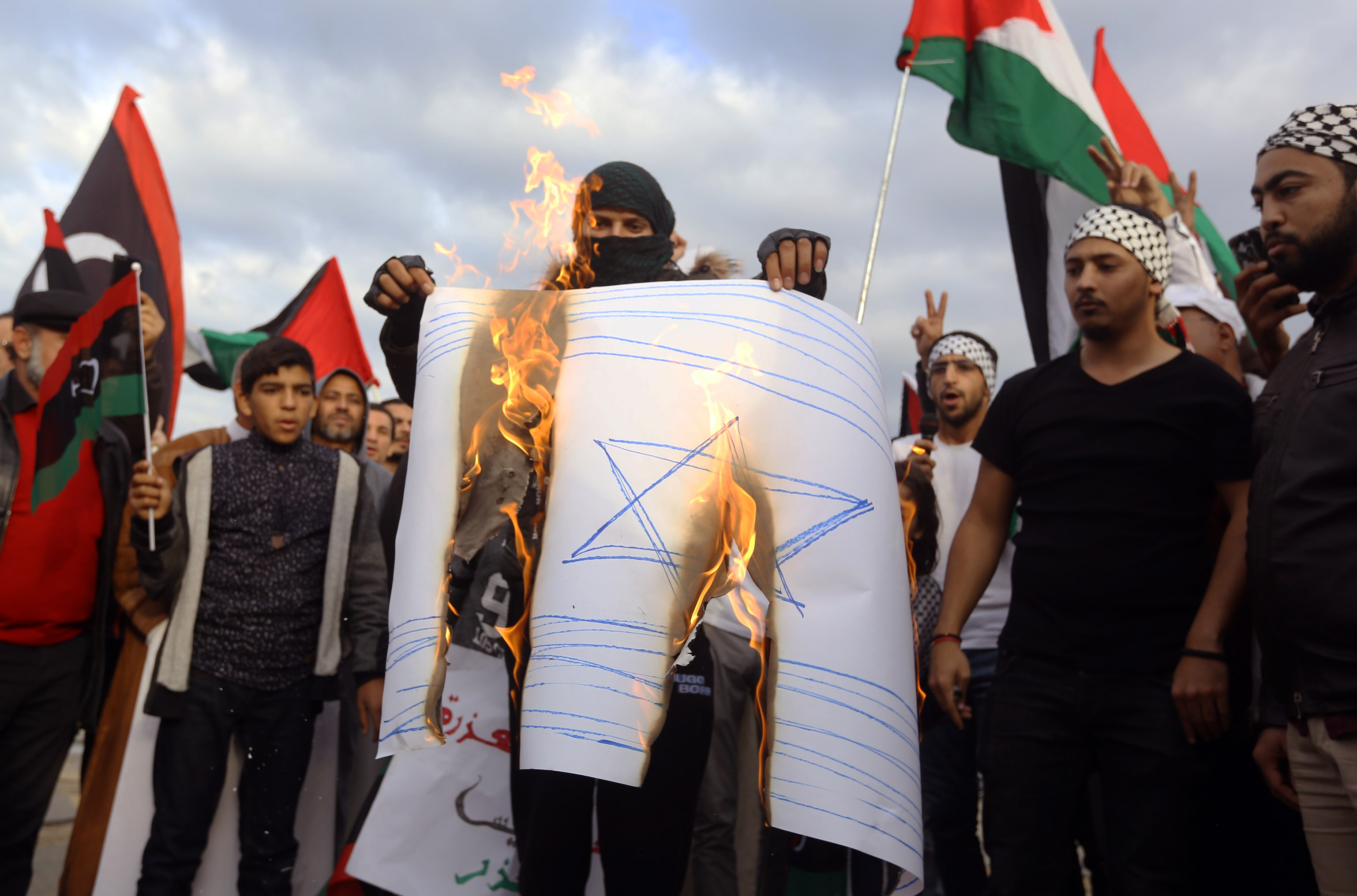 LIBYA-PALESTINIAN-ISRAEL-CONFLICT-US-JERUSALEM