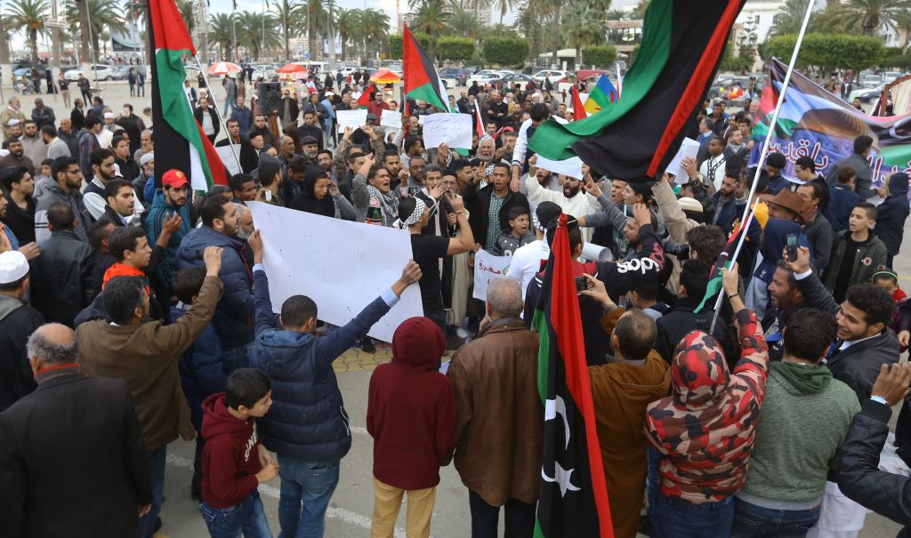 LIBYA-PALESTINIAN-ISRAEL-CONFLICT-US-JERUSALEM