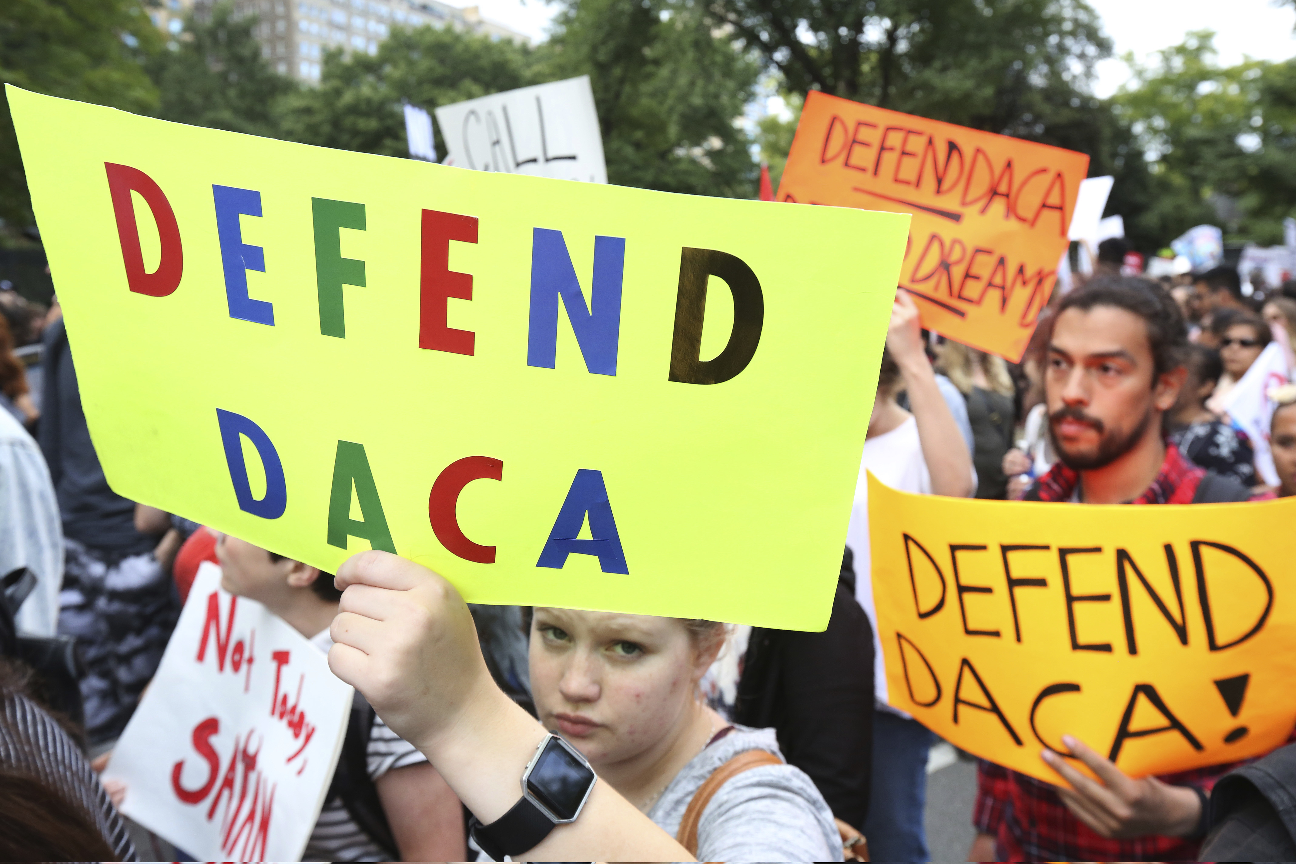Immigration Activists Rally Against President Trump's Decision To End DACA Program