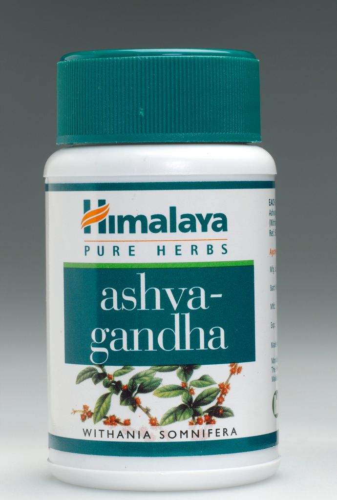 Container of Ashvagandha tablets, 2005.