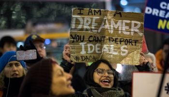 Immigration Activists Demonstrate For Passage Of Clean Dream Act Outside Sen. Schumer's Office In New York