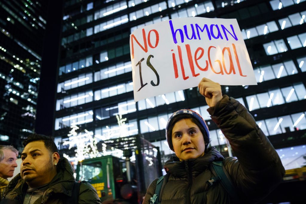 Immigration Activists Demonstrate For Passage Of Clean Dream Act Outside Sen. Schumer's Office In New York