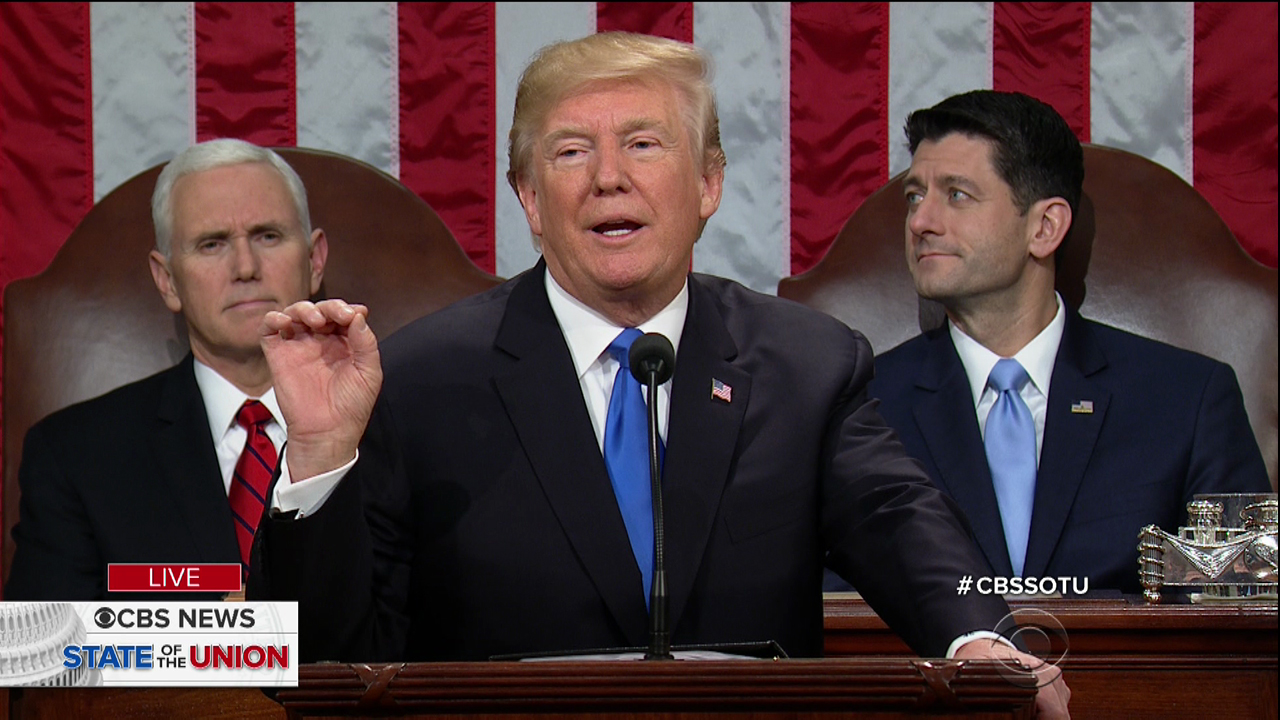 The State of the Union as seen on CBS.
