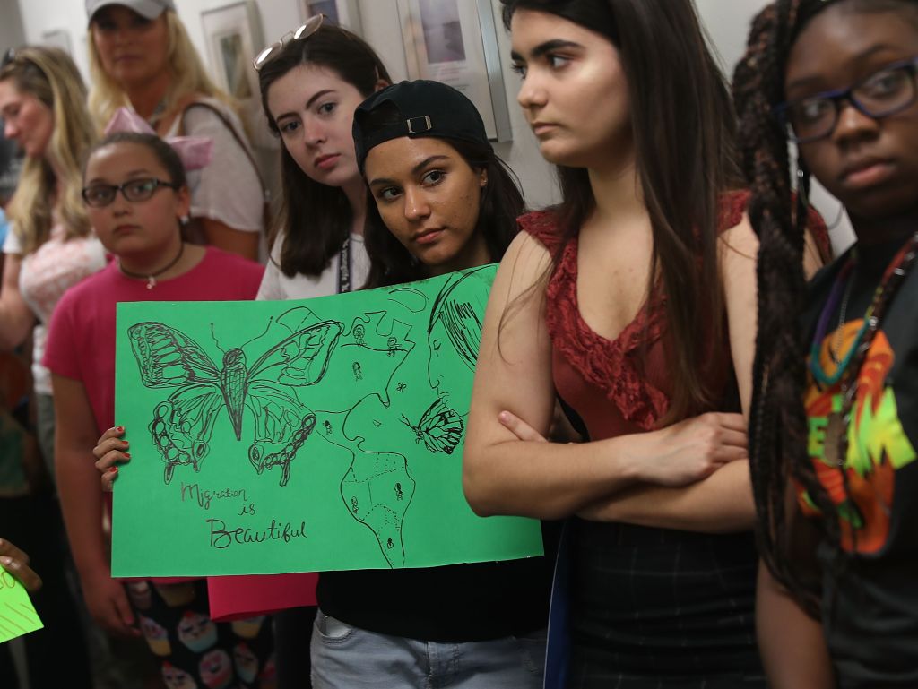 Activists Rally At Florida Office Of Sen. Bill Nelson In Support Of Immigrants