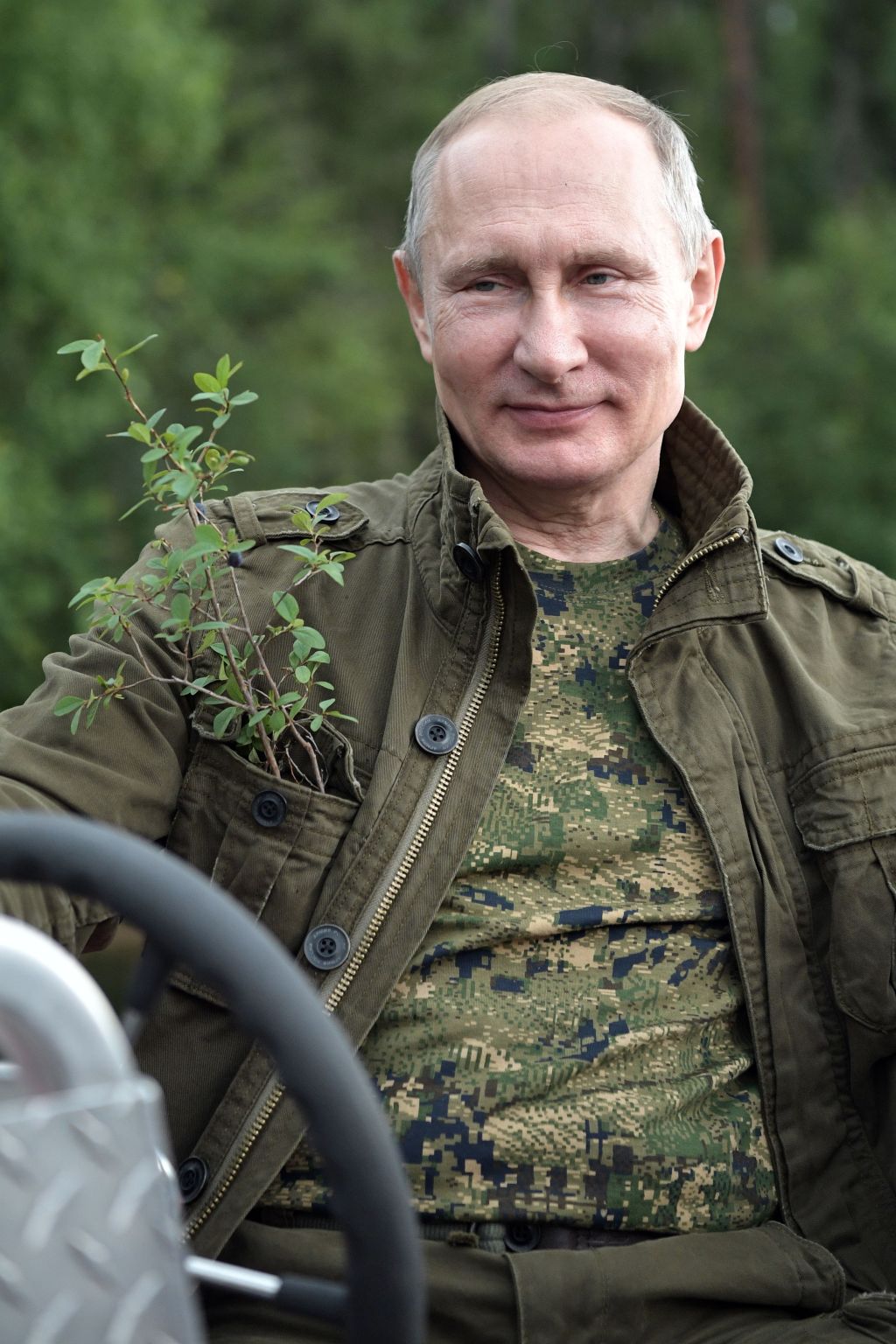 Vladimir Putin in the Republic of Tyva