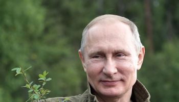 Vladimir Putin in the Republic of Tyva