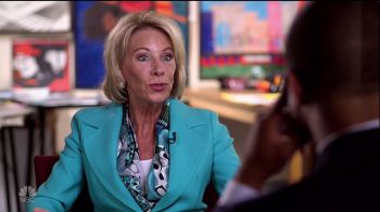 Betsy DeVos during an appearance on NBC's 'Sunday Night with Megyn Kelly.'
