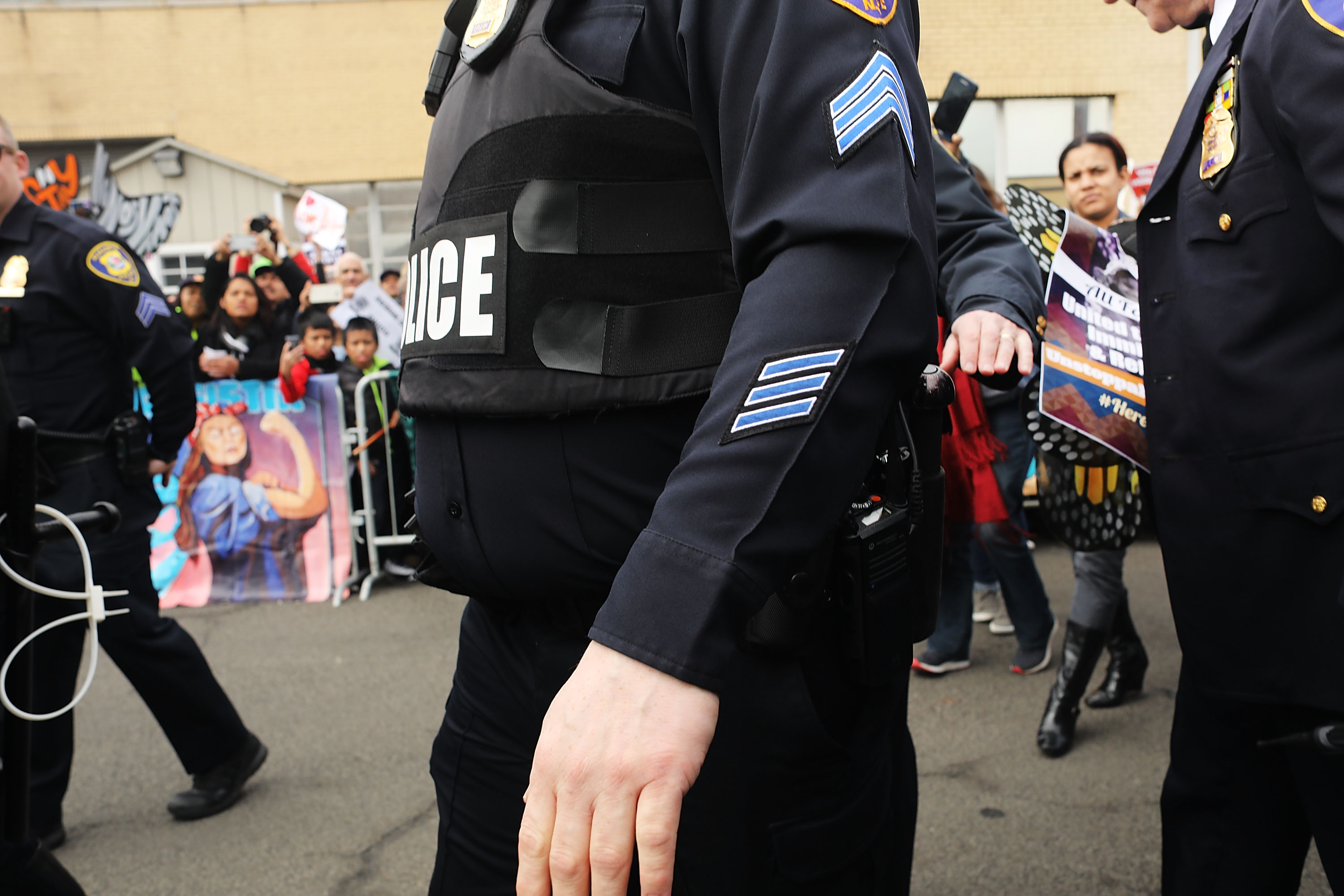Immigration Activists Protest At ICE Detention Center In New Jersey