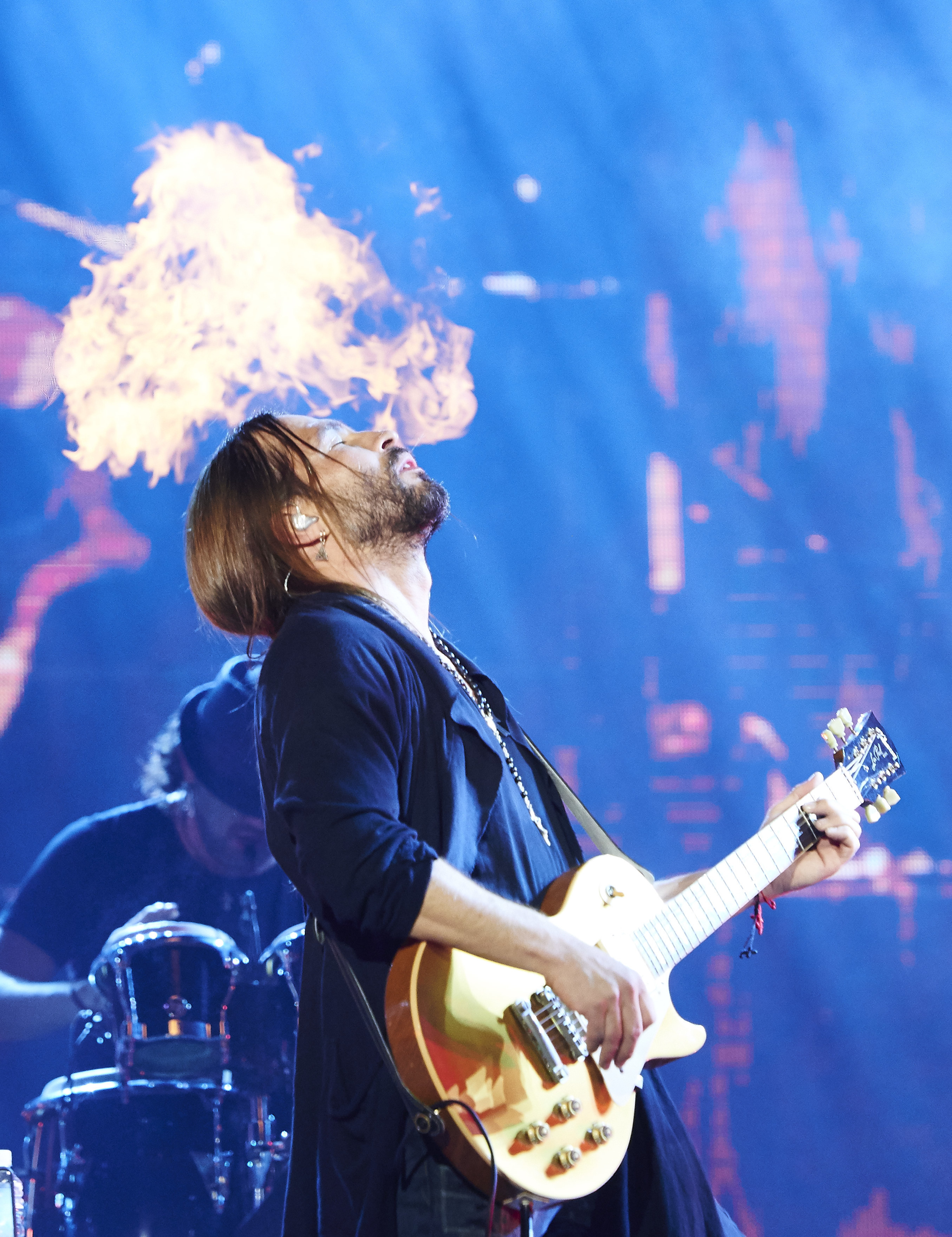 Mexican band Mana performing live