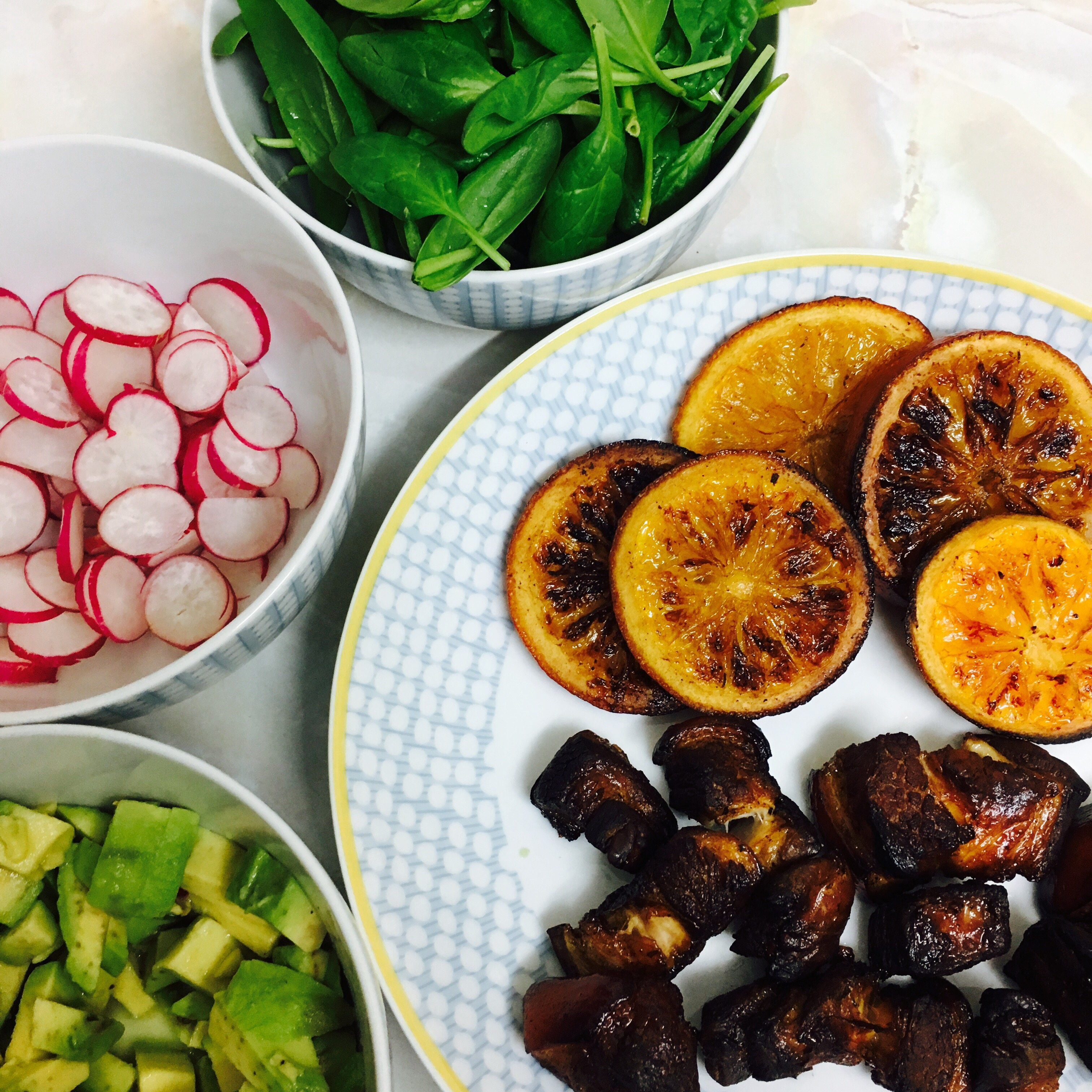 High Angle View Of Food On Table