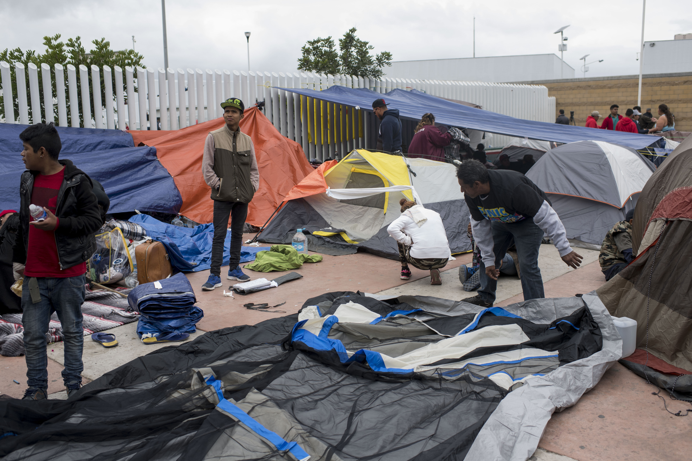 migrant caravan Trump tweeted about arrives in Tijuana, Mexico