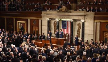 Emmanuel Macron Speaks To Joint Session Of US Congress
