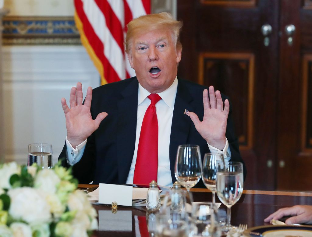 President Trump Hosts Governors For Dinner At The White House To Discuss Border Security And Safe Communities