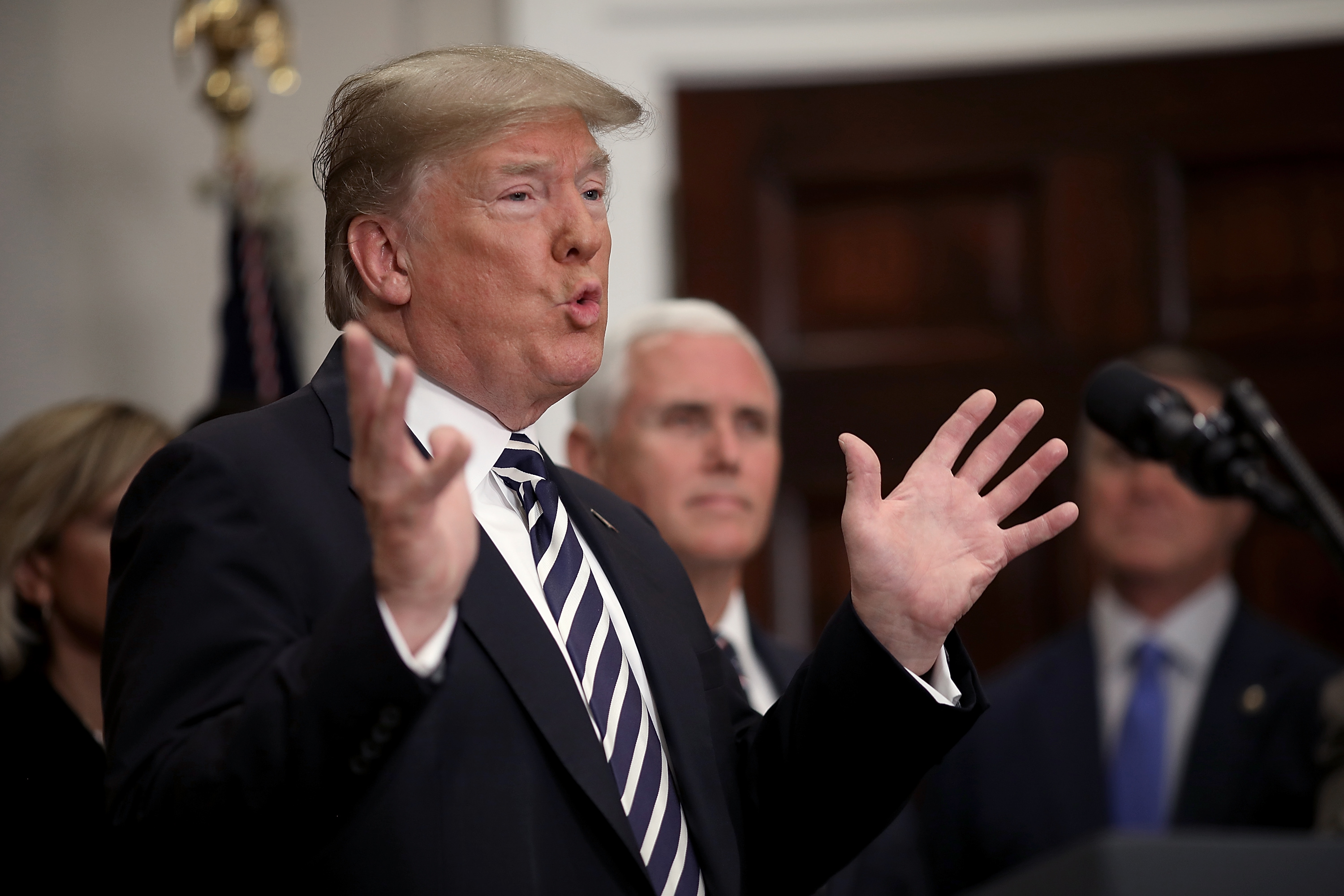 President Trump Signs Economic Growth, Regulatory Relief, And Consumer Protection Act In The Roosevelt Room Of White House