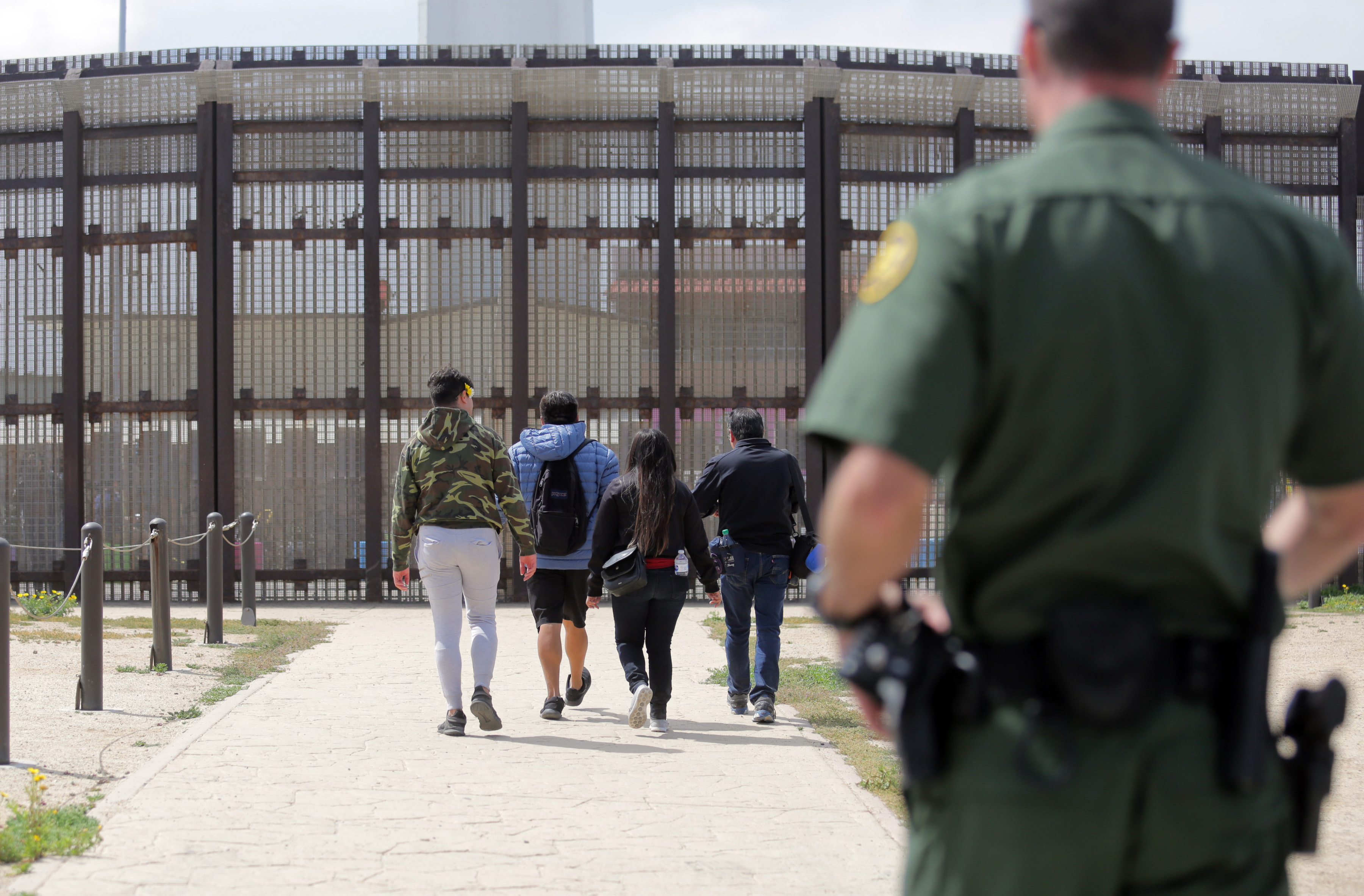 Opponents Of Trump's Immigration Policies Demonstrate At Mexican Border