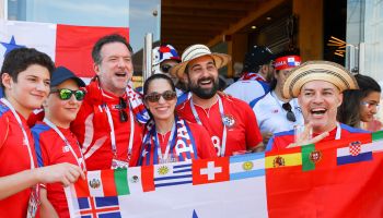 2018 FIFA World Cup: football fans in Sochi