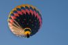 Low Angle View Of Hot Air Balloon Against Clear Sky