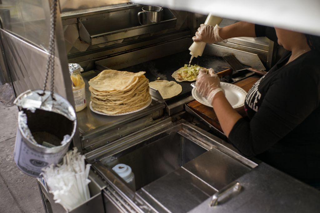 Homemade Quesadillas and Tacos in Queens Food Cart