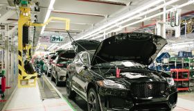 José Mourinho Makes Surprise Visit To Jaguar Production Line
