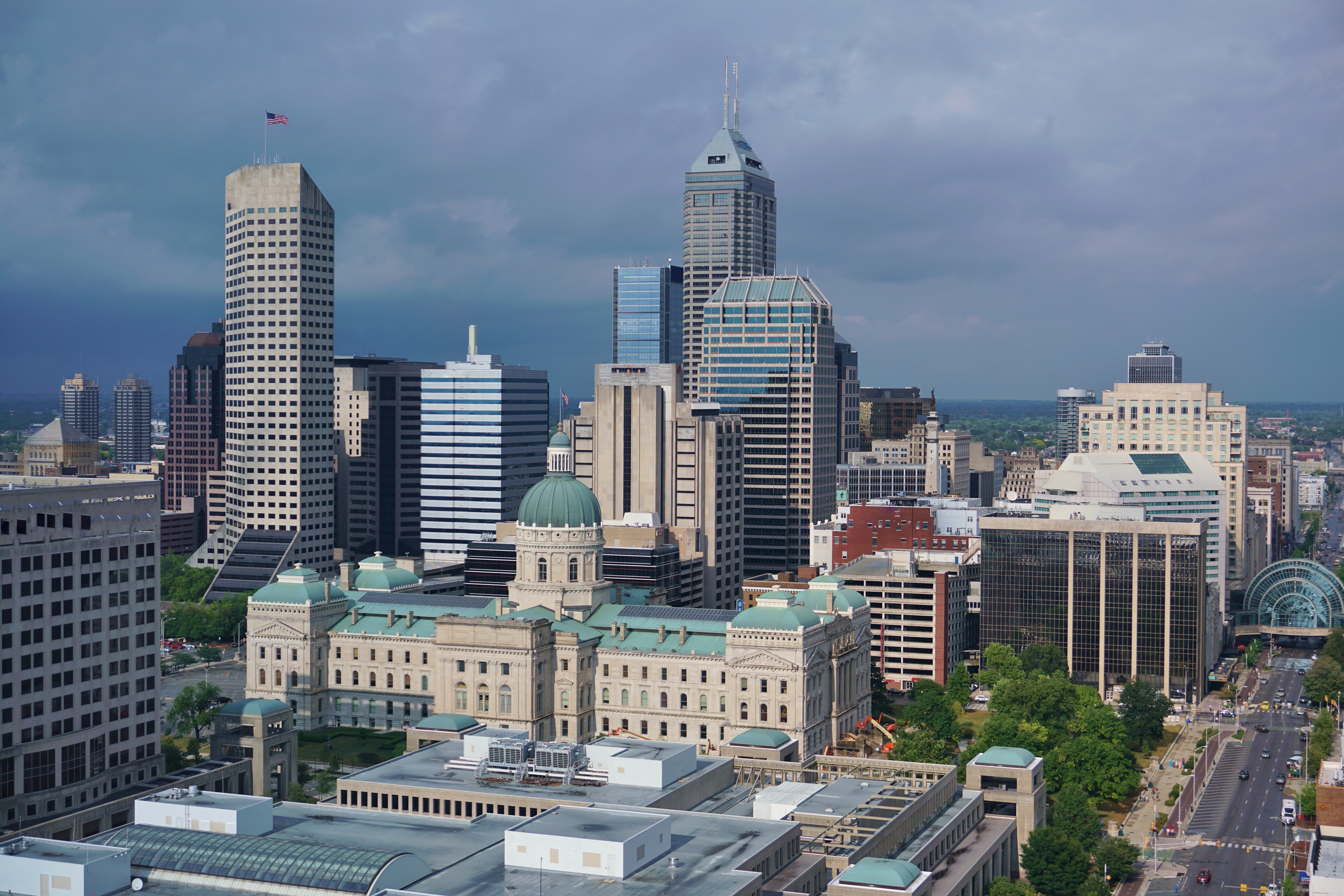 Indianapolis city skyline