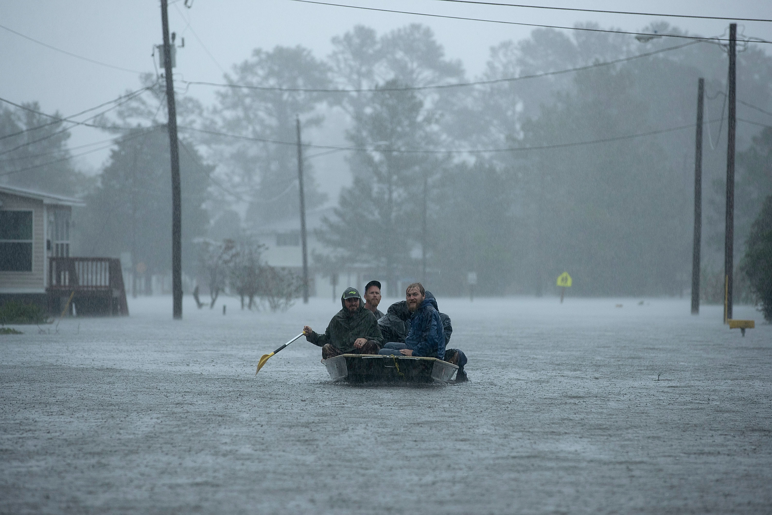 Hurricane Florence Slams Into Coast Of Carolinas