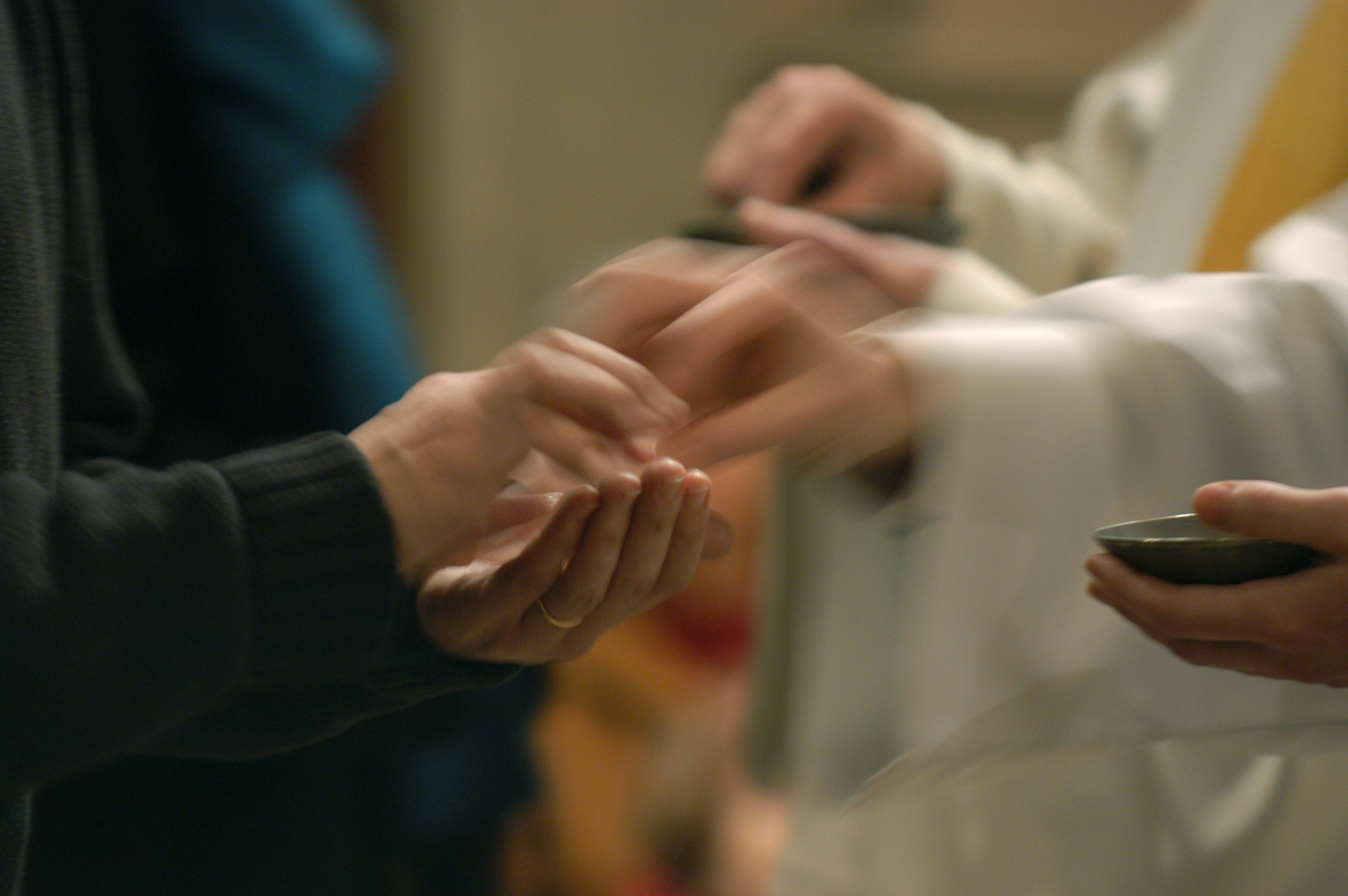 Worshippers Receiving Communion