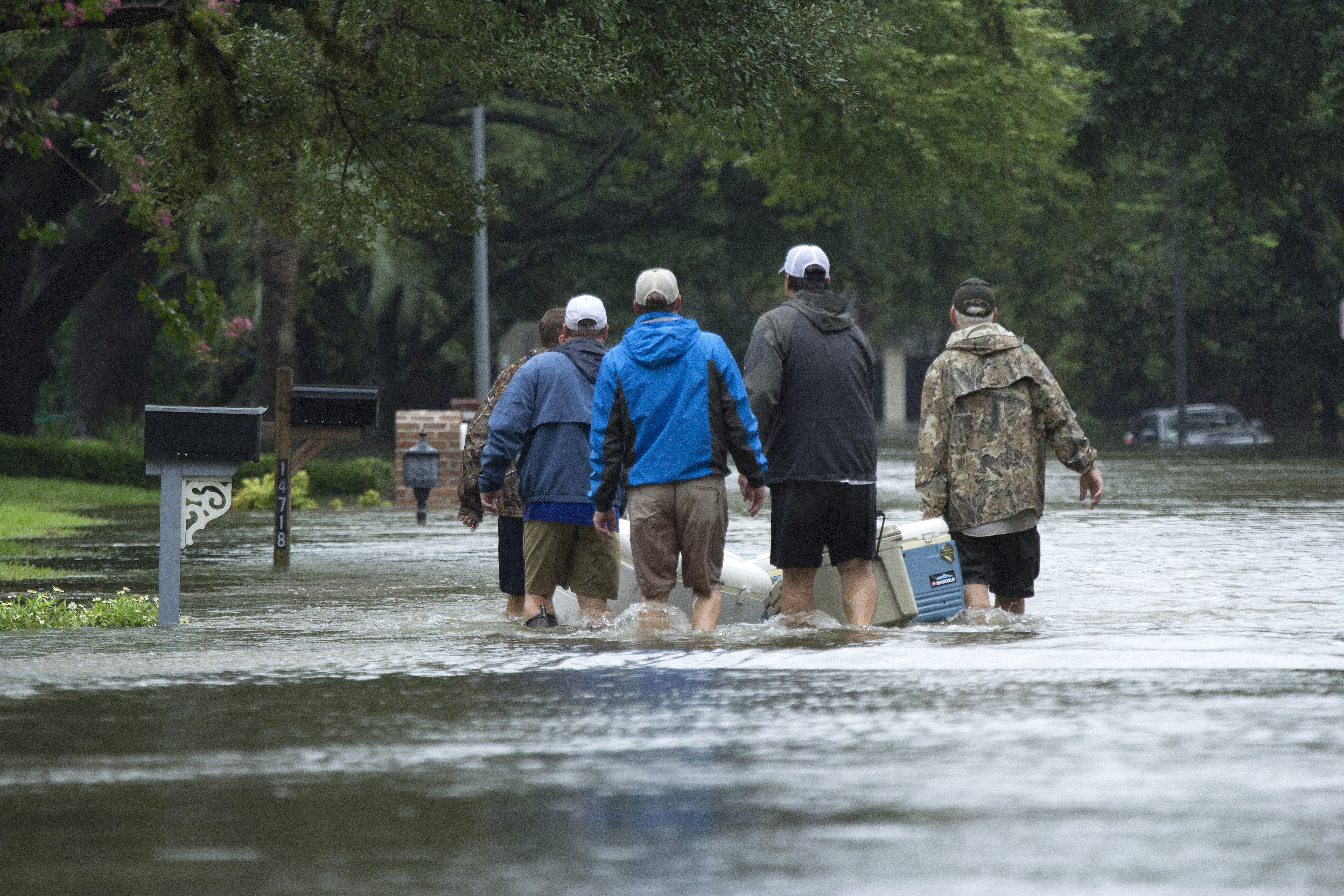 Harvey hurricane effect, Houston, Texas, USA - August / September 2017