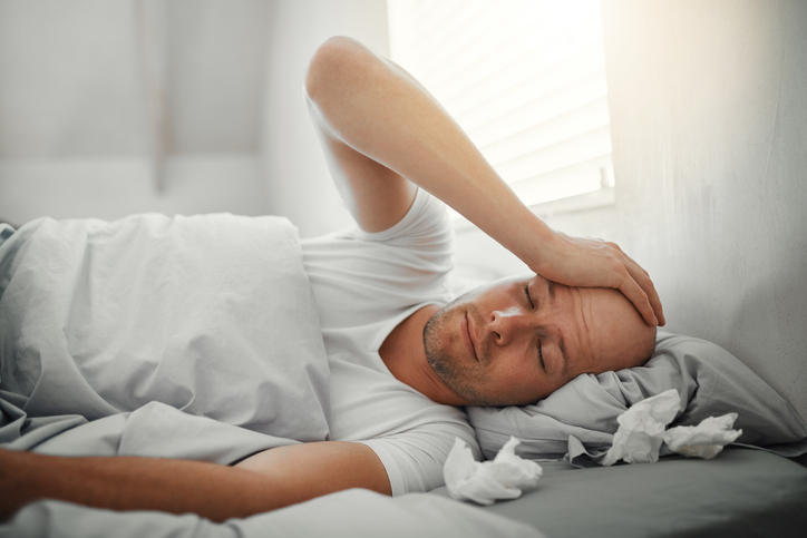 Suffering with a migraine