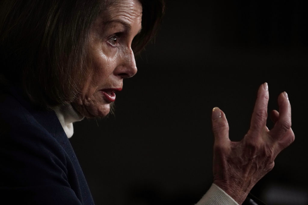House Speaker Nancy Pelosi Holds Weekly Press Conference At The Capitol
