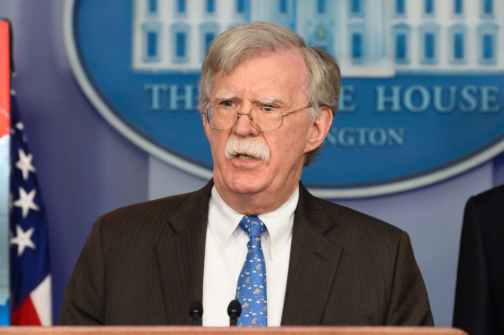John Bolton, National Security Advisor of the United States...