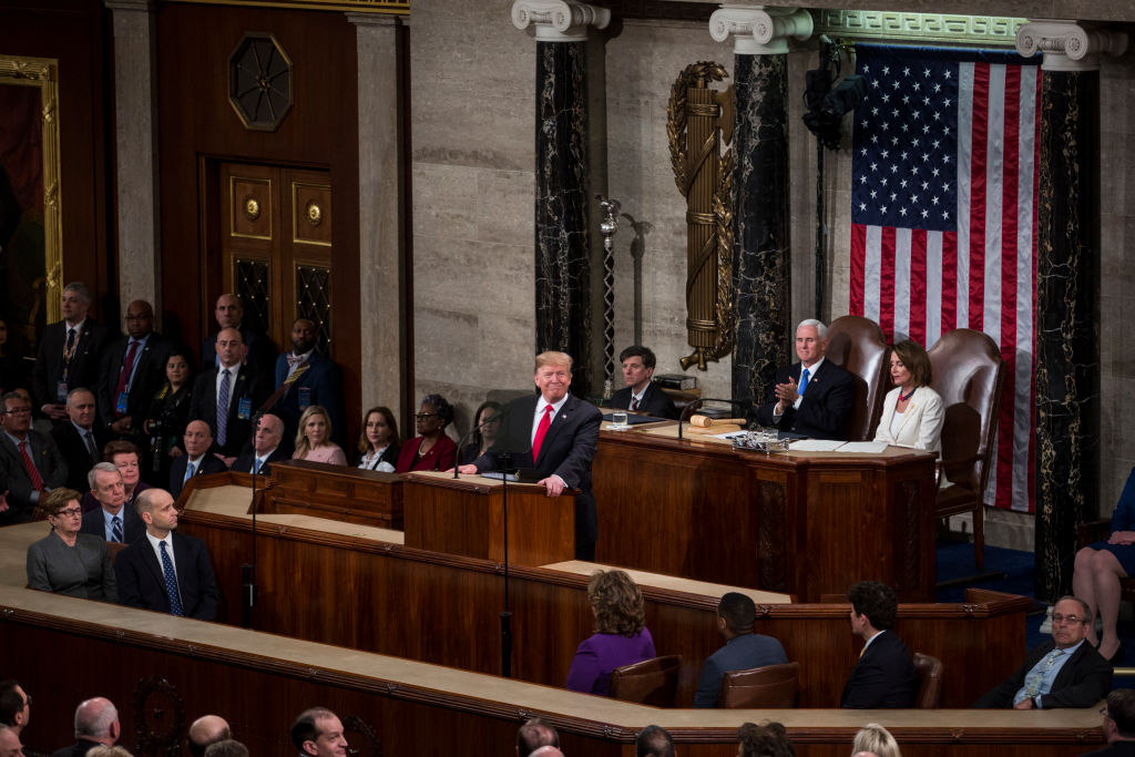 President Trump Delivers State Of The Union Address To Joint Session Of Congress