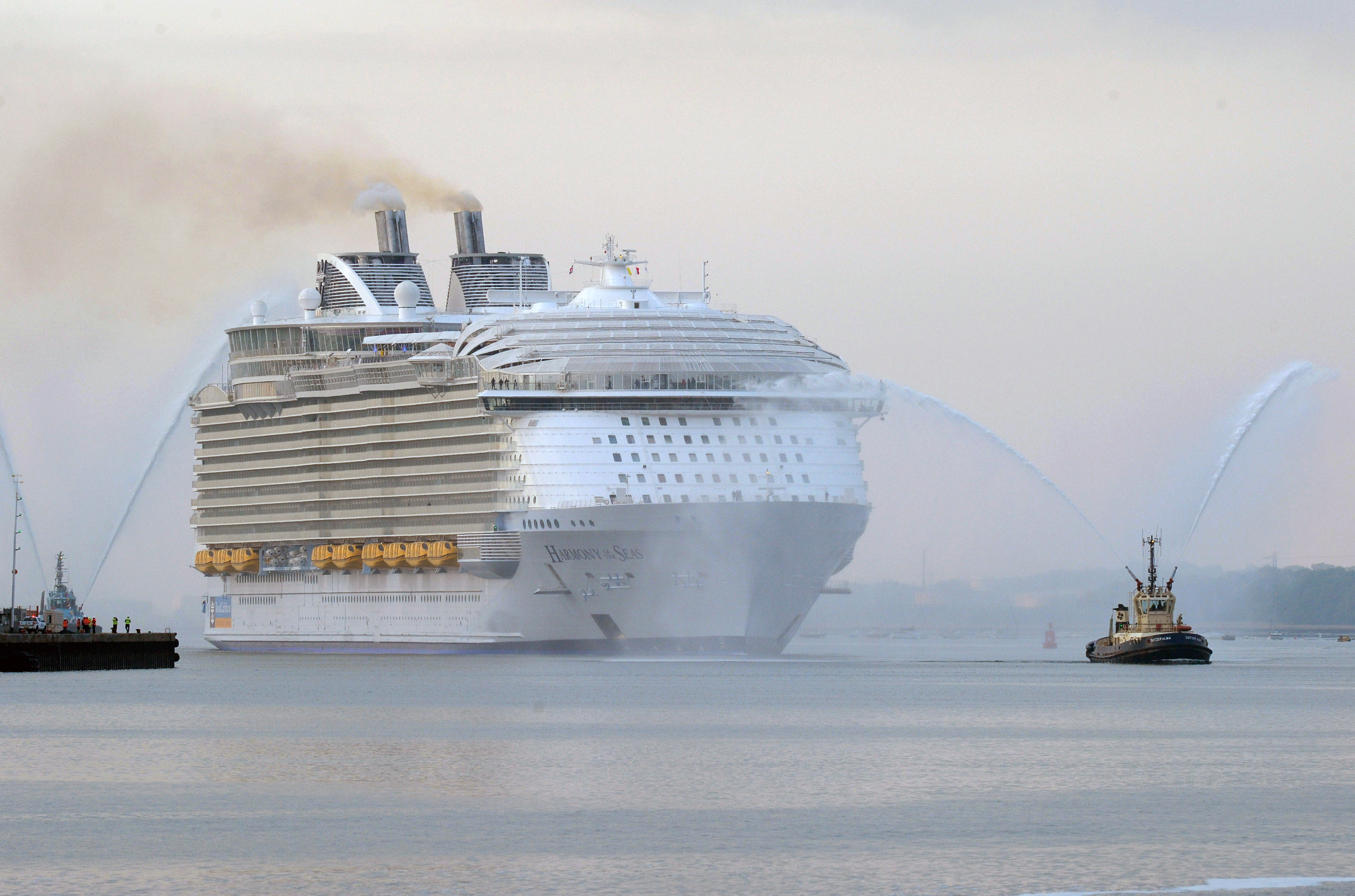 Harmony of the Seas arrives at Port of Southampton