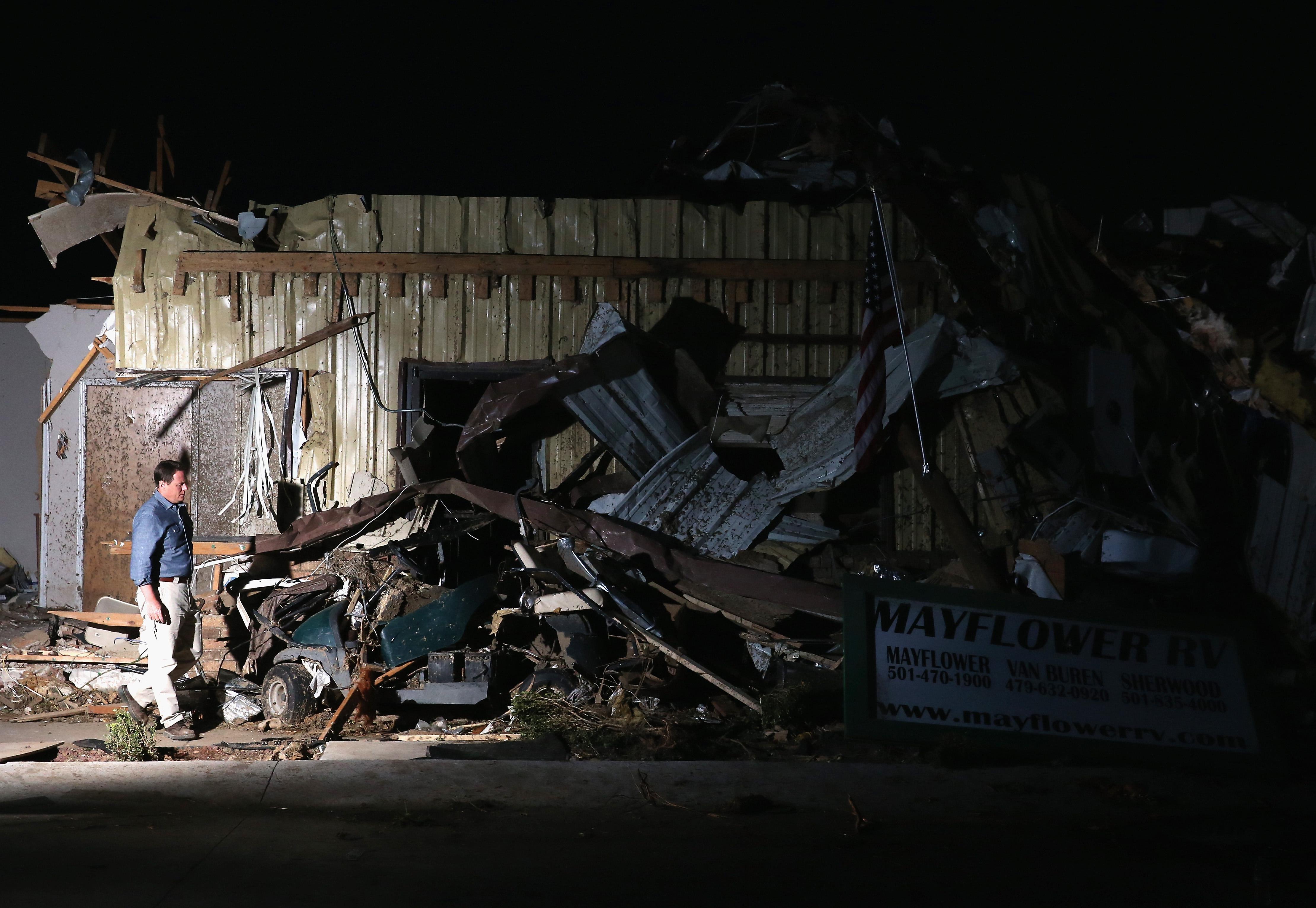 Widespread Damage And Casualties After Tornadoes Rip Through Arkansas
