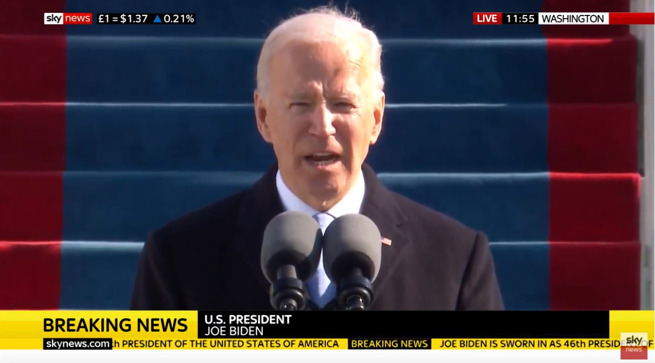 Joe Biden becomes the 46th President of the United States of America