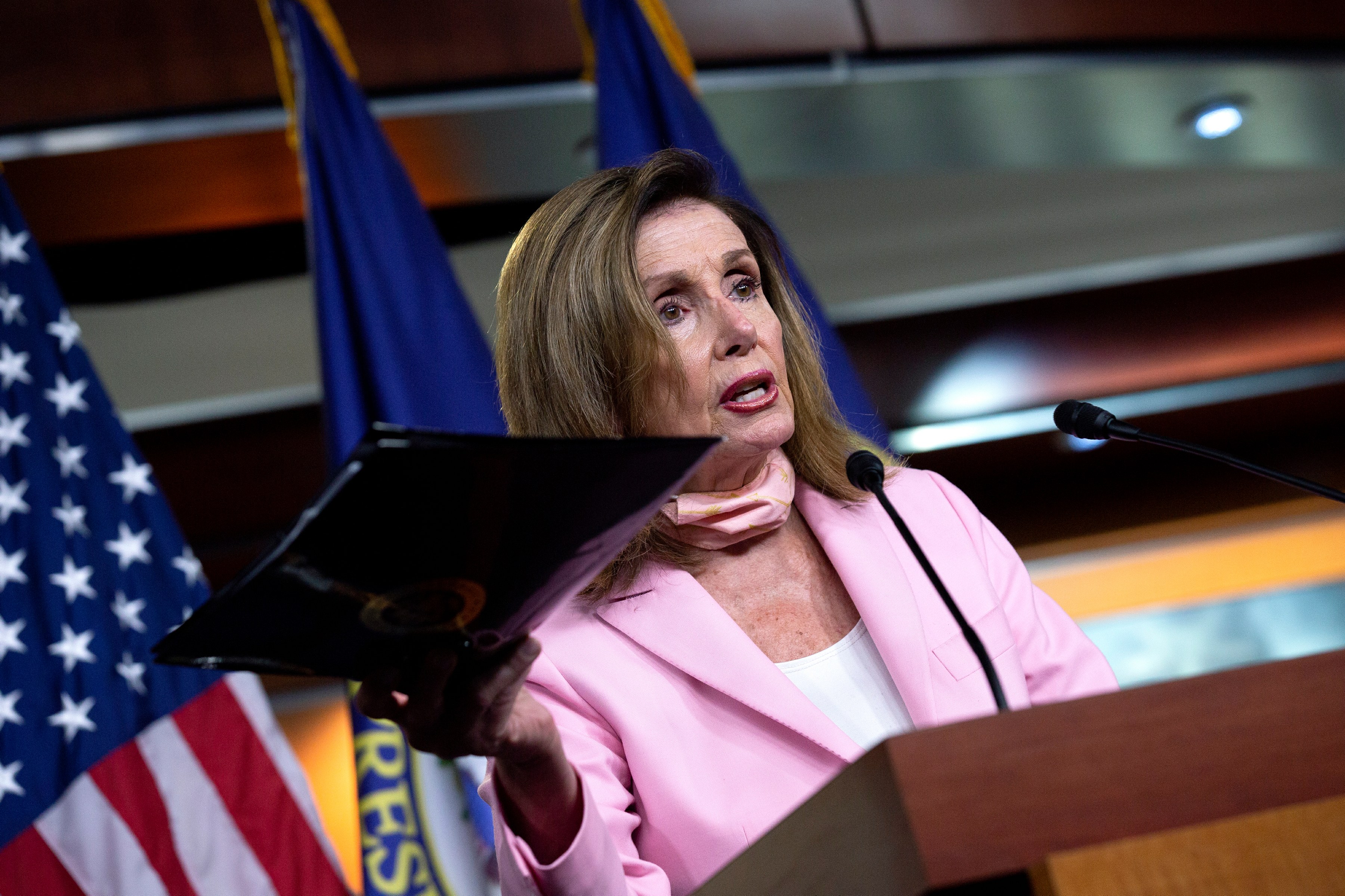 Nancy Pelosi Holds Her Weekly Press Conference Together with Chuck Schumer