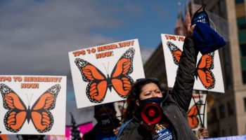 TPS Families March In Washington Urging Congress To Pass Immigration Legislation