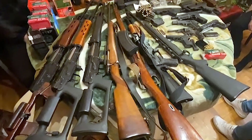 Russian Federal Security Service officers uncover 55 illicit armourers in 21 Russian regions