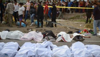54 migrants killed in truck crash in southern Mexico